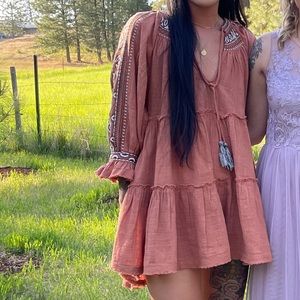 FREE PEOPLE DREAMWEAVER EMBROIDERED TUNIC